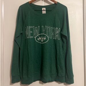 PINK VICTORIA SECRETS NY JETS SWEATER